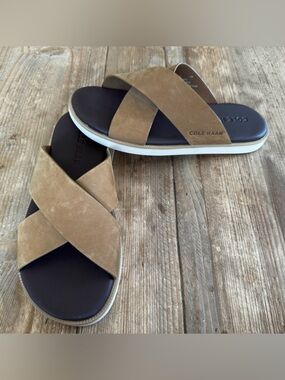 New Men’s Cole Haan Nantucket Cross-Strap Tan Size 7 $95